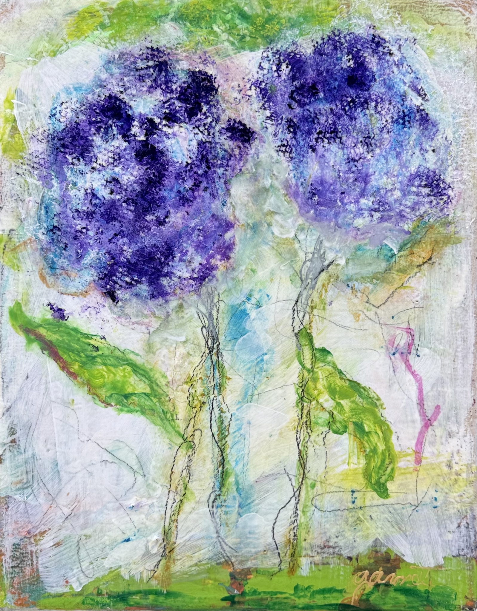 Vintage Petals I by Garnet Bernard